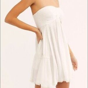 Free people strapless mini dress